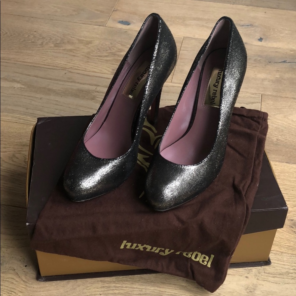 LUXURY REBEL Lisa shimmer heels - Size 39.5